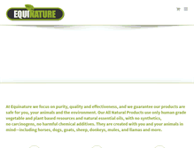 Tablet Screenshot of equinature.com